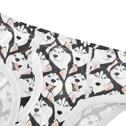 Little Boys Briefs Husky Dogs Soft Cotton Toddler Underwear in Sizes 2/3t, 4t, 5t, 6 and 84