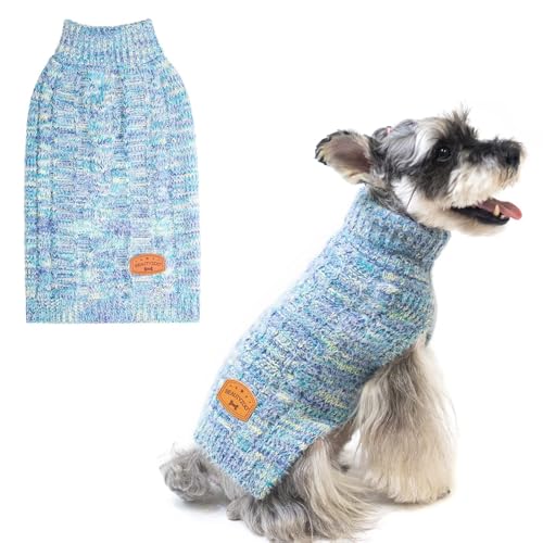 Image of BEAUTYZOO Dog Sweaters for Medium Dogs, Knit Clothes with Harness Hole