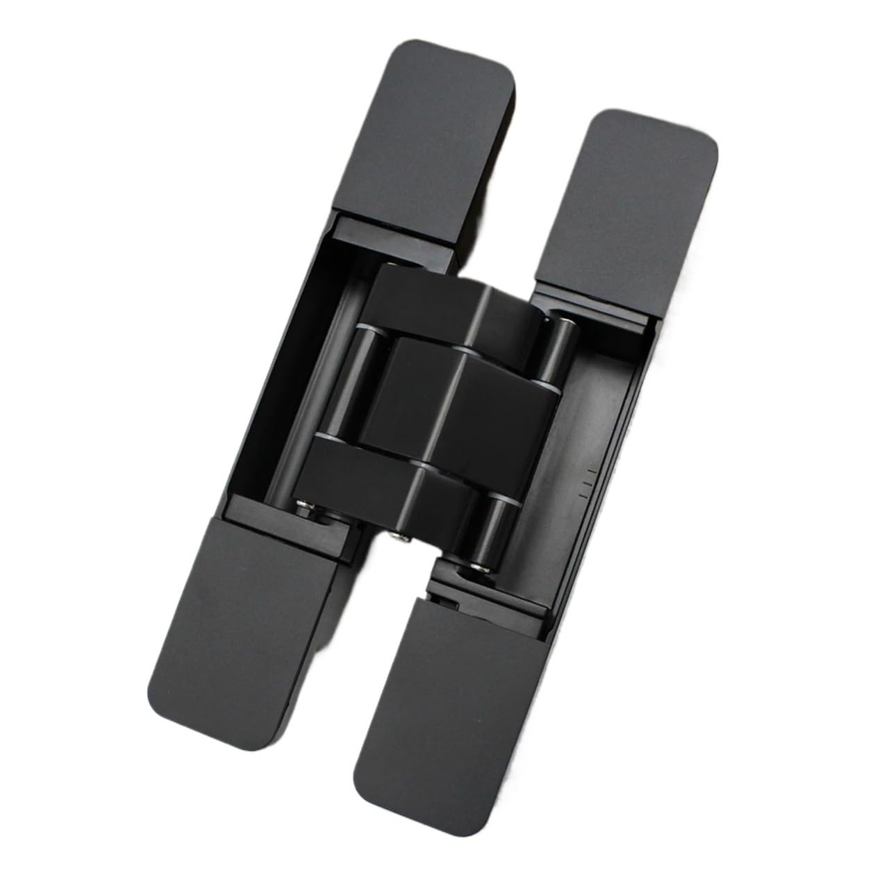 RCH-100-S 100Kg Heavy Duty Door Adjustable Concealed Square Square Door Hinge 180 Degree Mute Cross Hidden Hinge(Black)