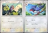 Taillow 156/182 + Swellow 157/182 - Evolution Card Set - Destined Rivals - NM/M
