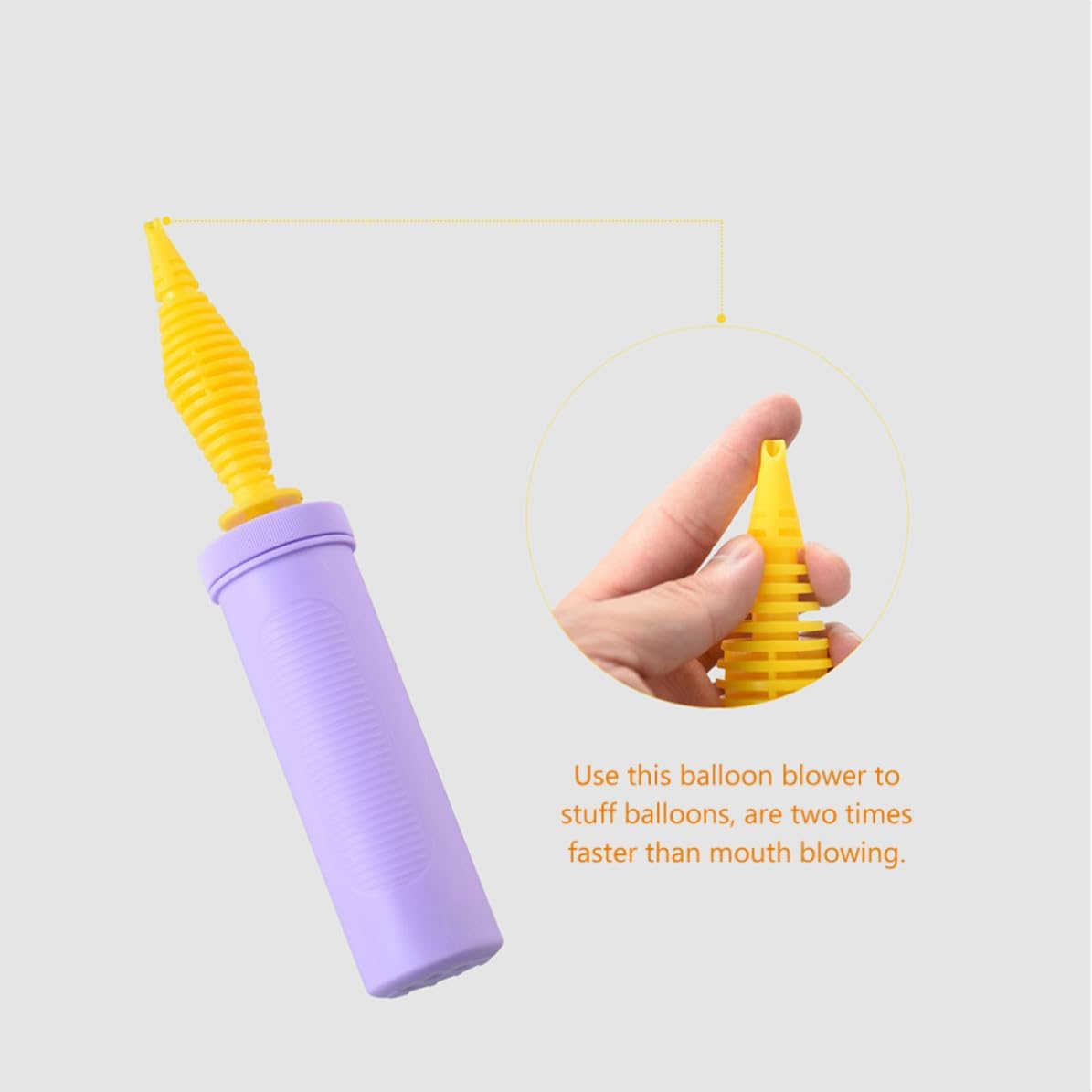 Halloween Manual Balloon Pump 5pcs Plastic Portable Party Air Inflator image 5