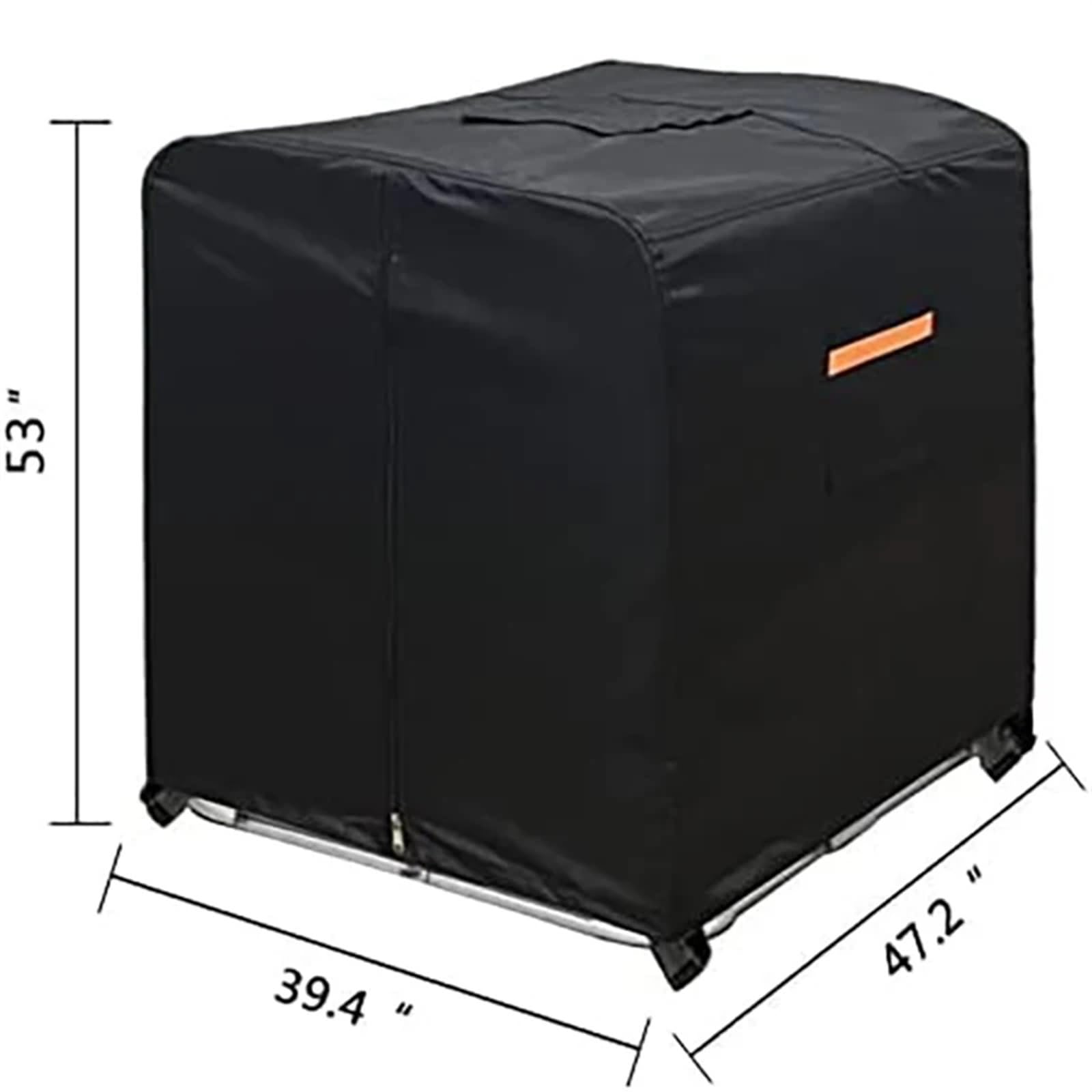 Cubierta de Tanque IBC Cubierta de tanque de agua IBC, cubierta de bolsa de 330 galones, cubierta de protección de jardín for exteriores de 1000L, Material protector solar resistente al agua con crema
