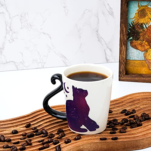Tazón para café color cambiante con diseño de gato 12oz miniatura 6