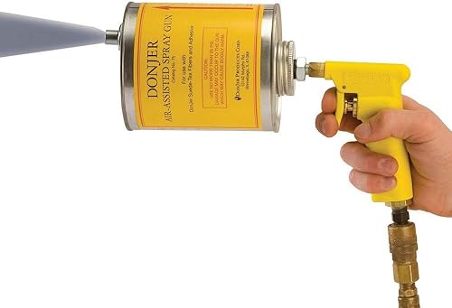 Pistola de flocado asistida por aire con bote