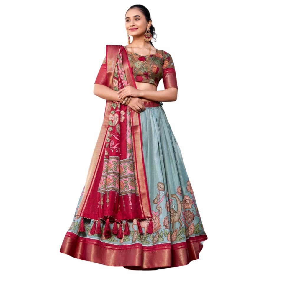 harivar Women's Silk Lehenga Choli Set-picture-18