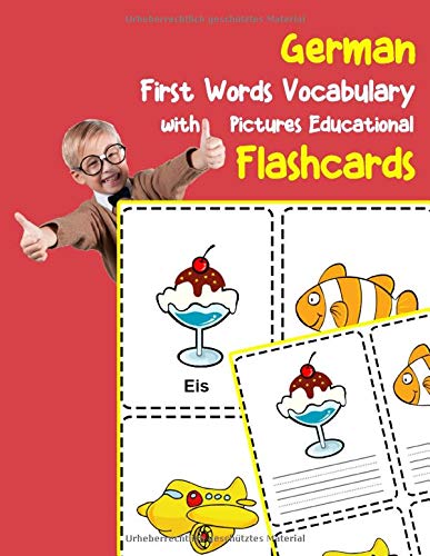 Buy German First Words Vocabulary with Pictures Educational Flashcards ...