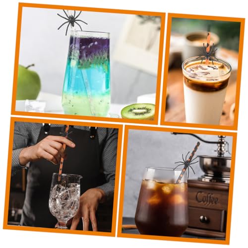Nolitoy Pitillos de Papel para Halloween 40pcs miniatura 5