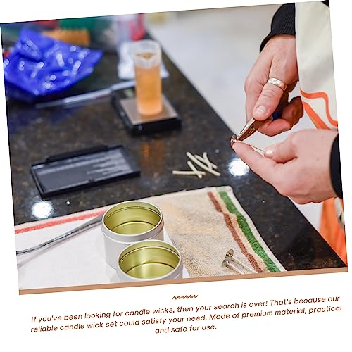 Mechas trenzadas para velas para fabricar en algodón y papel miniatura 3