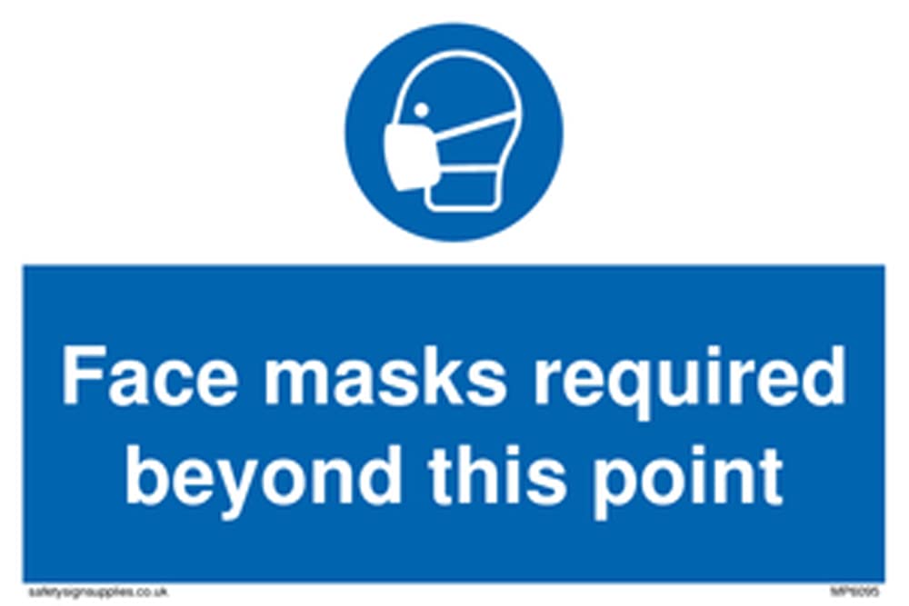 Face Masks Required Beyond This Point Sign – BigaMart