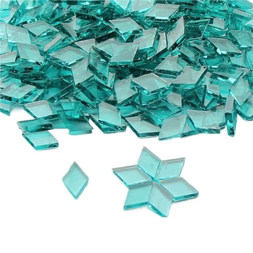 Mélange de mosaïque de verre de cristal, 200g Diamond Shape Glass Mosaic Tiles Multicolor(Color-20)