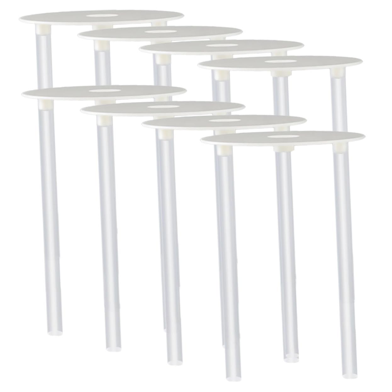 Alipis 8Sets Cake Tier Kit with Cake Support Rods and Separator Plates Cake Straws for Wedding Cakes for Multi Layered Cake Construction