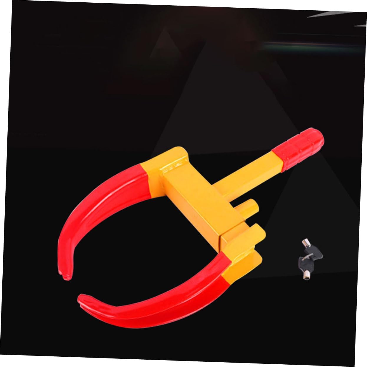 Mikinona 9holes Car Wheel Chock Lock Heavy-Duty Anti-Theft with Vise-Type Design and High-Strength Construction for Maximum Security