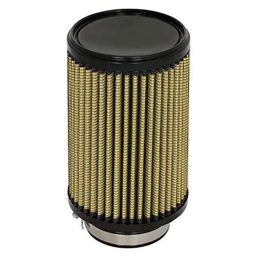 Image of aFe POWER Magnum FLOW Universal Air Filter w /Pro GUARD 7 Oiled Media - 3 inch Inlet, 7 inch Tall - #72-30009