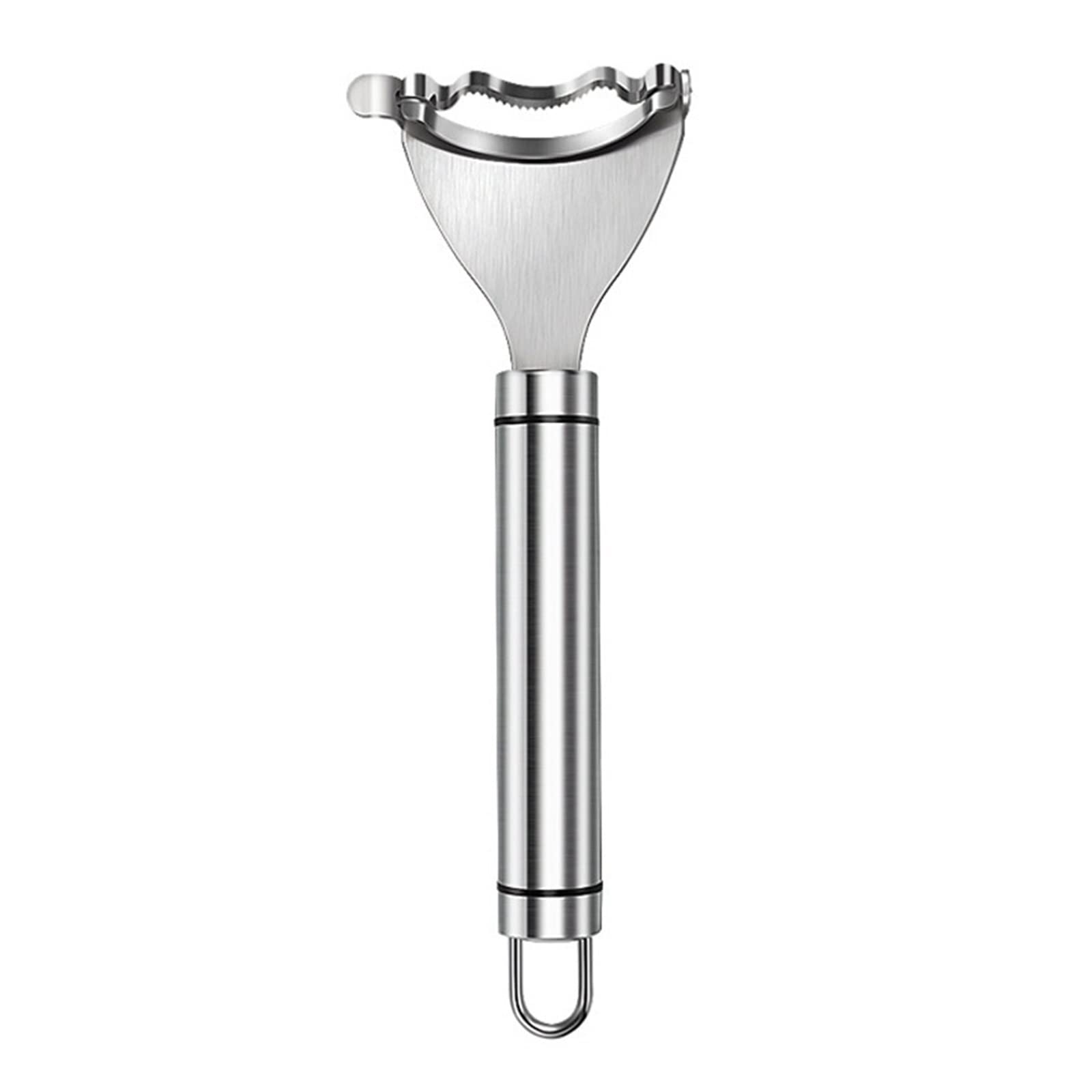 Pelapatate Per Mais In Acciaio Inox 2 Pezzi – Sgranatore Per Pannocchie Con Meccanismo A Pressione, Manico Ergonomico 26 Cm, Utensile Da Cucina Per Barbecue E Insalate - 3