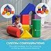 Soozier Foam Climbing Blocks for Toddlers, 11-Piece Baby Soft Foam Play Set, Climb and Crawl Activity Playset Building Blocks for Aged 1-3 Years Old Boys & Girls, Assorted