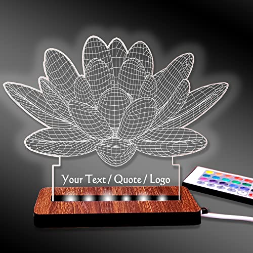Image of Brown Cloud Customized Acrylic 3D Illusion LED Decorative Lamp /Light with Changing Colours for Personalized Gift to Friends and Family (DL24C) (1 Lamp)
