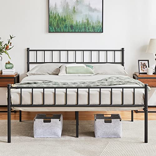 Zinus Florence Metal Platform Bed Frame modern King wit