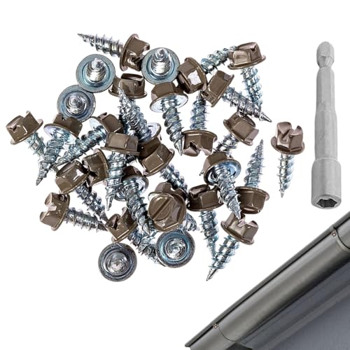 Tornillos de alcantarilla autorroscantes inoxidables para fijar canalón y placas metálicas