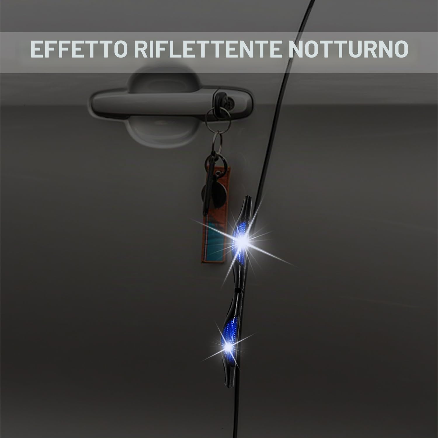 4 pezzi di protezione per bordi delle portiere auto blu, protezione per bordi auto, barra di protezione per porta auto, protezione per porta auto