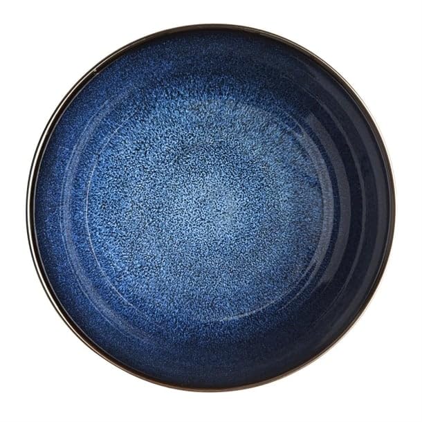 nisbets limited Olympia Luna Midnight Blue Footed Bowl - 205x95mm 8