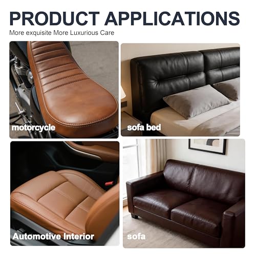 Image of ONine Leather Repair Patch,Leather Repair Tape, 3 x 60 inches Leather Repair Patch for Furniture,Vinyl Repair Kit,Leather Couch Patch,for Sofas, Furniture, Car Seats, Office Chairs(Dark Reddish Brown)