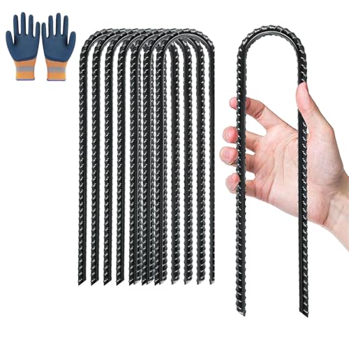 8 Stück Erdanker Bodenanker 30 cm,U Haken Erdanker,Bodenanker...