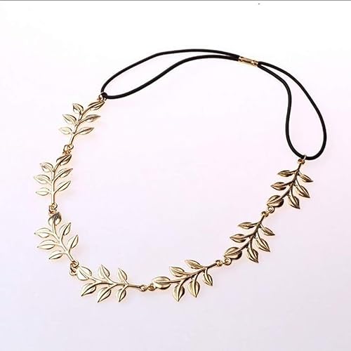 Miniatura 3 de Chargances Bohemia - Cadena de cabeza de hoja dorada para mujer, diadema de Halloween, joyería bohemia para el cabello, para novia, dama de honor,