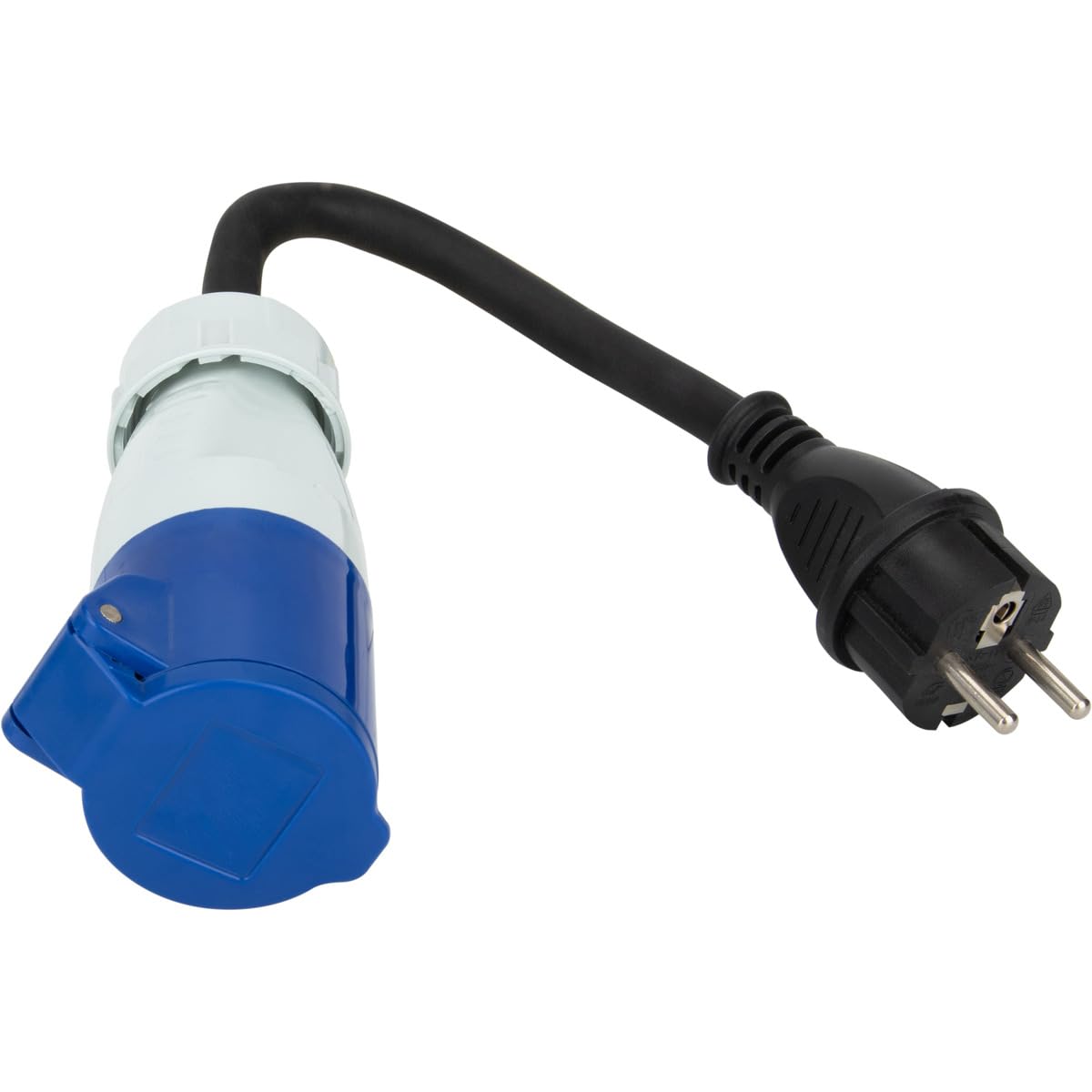 Adattatore Caravan maschio 2P+T femmina CEE 17