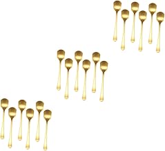 Gadpiparty 18 Pçs Colheres De Metal Colher De Toranja Colheres De Talheres Colher De Batedeira De Café Talheres Colher De Mexer Colher De Sobremesa Colher De Sobremesa Conjunto De Colher De