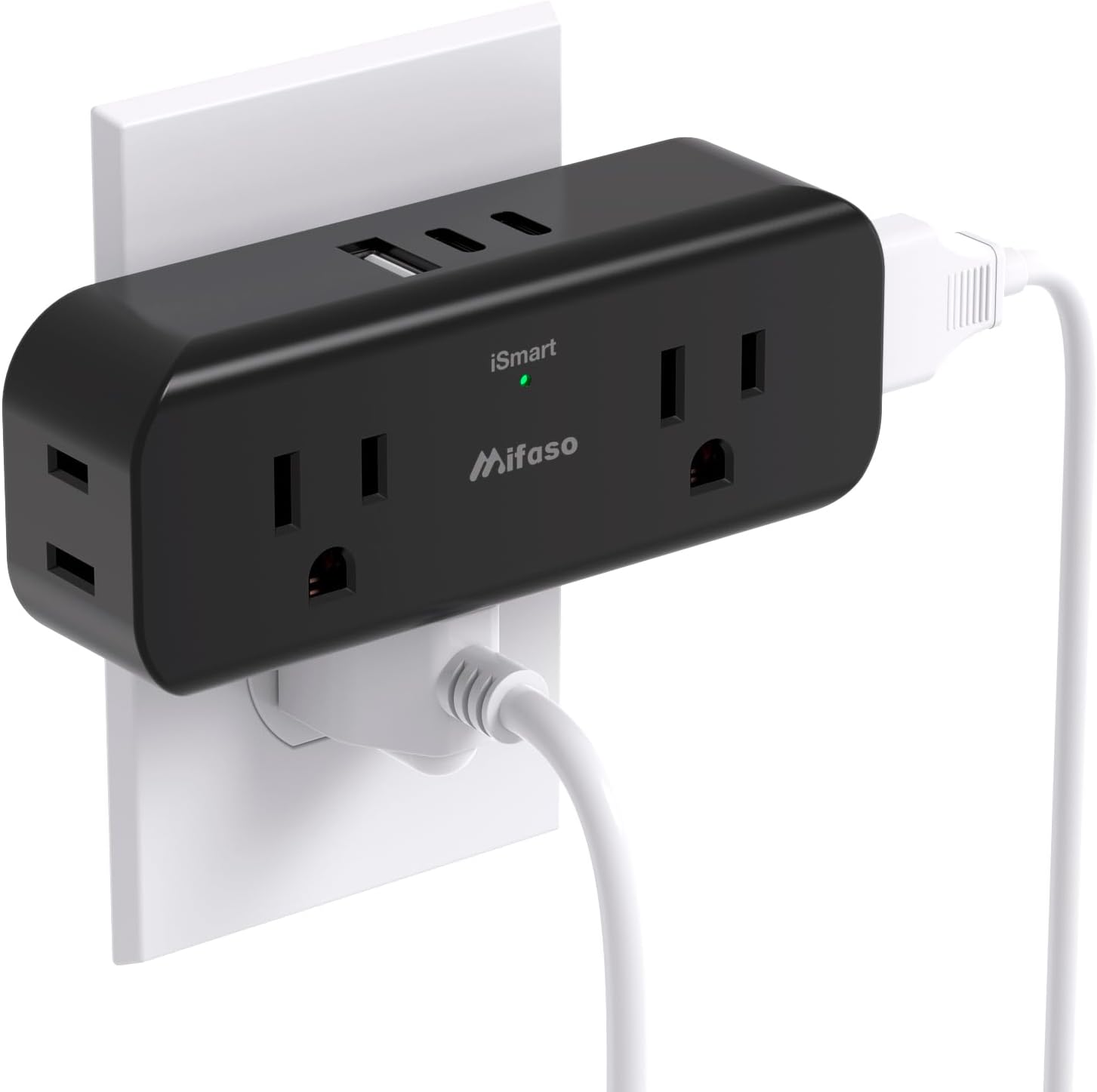 Outlet Extender, 4 Outlet Extension with 1 USB-A 2 USB-C Wall Charger, Multi Plug Outlet Splitter, Electric Wall Outet Expander for Travel, Home, Office, Dorm, Cruise Ship Essentials, Black Outlet Extender, 4 Outlet Extension with 1 USB-A 2 USB-C Wall Charger, Multi Plug Outlet Splitter, Electric Wall Outet Expander for Travel, Home, Office, Dorm, Cruise Ship Essentials, Black