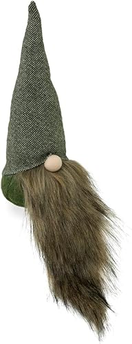 Miniatura 3 de Boston International Figura decorativa de gnomo de tela otoñal, 18 pulgadas, Abner Autumn Plaid