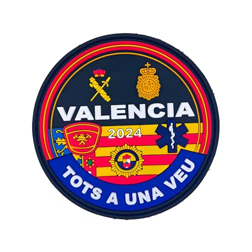 Gemelolandia | Parche Hook and Loop de los Cuerpos de Seguridad Valencianos - Edición Limitada - 8 x 8 cm - Ideal para mochilas y ropa