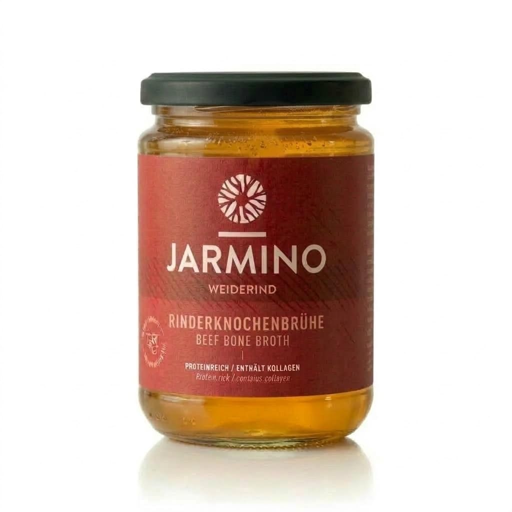 JARMINO Knochenbrühe BIO Weiderind 6x 350ml reich an Kollagen Protein Aminosäuren