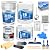 ArmorPoxy Garage Epoxy Floor Kit – Industrial Grade, 2 Part Epoxy Coating for Concrete for Garages, Basements, Workshops, Retail & Automotive Spaces -14 pcs, Covers 300 Sq Ft, Medium Gray