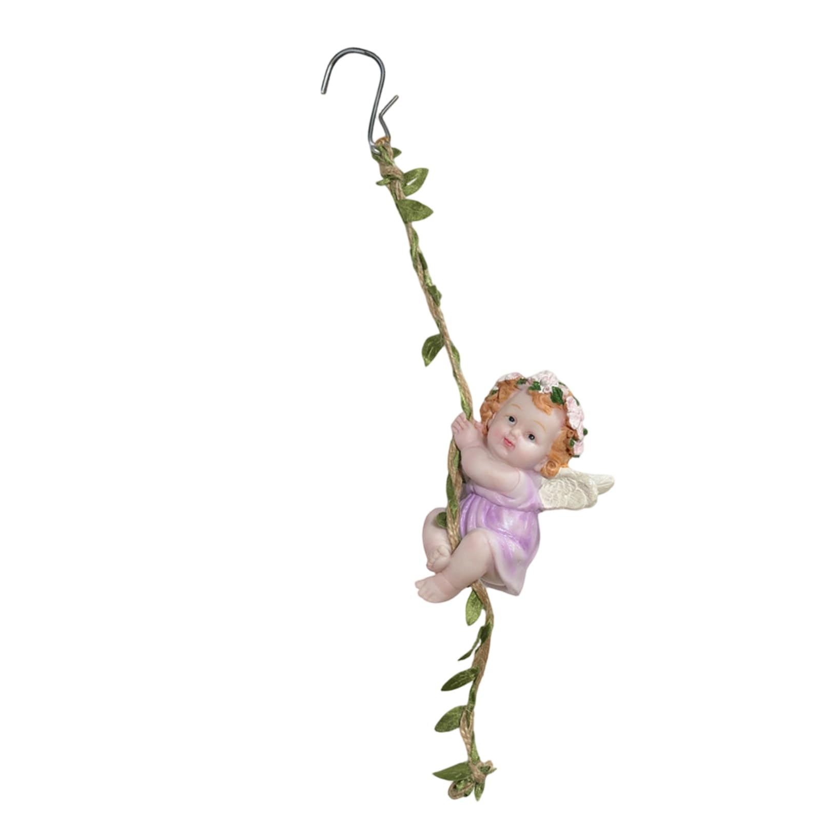 Msioytog Climbing Angelic Patios Statue Gift Outdoor Garden Flower Fairies Elves Accent Lawns Ornament Sculpture Hanging Figurine Resin Outdoor Garden Decors