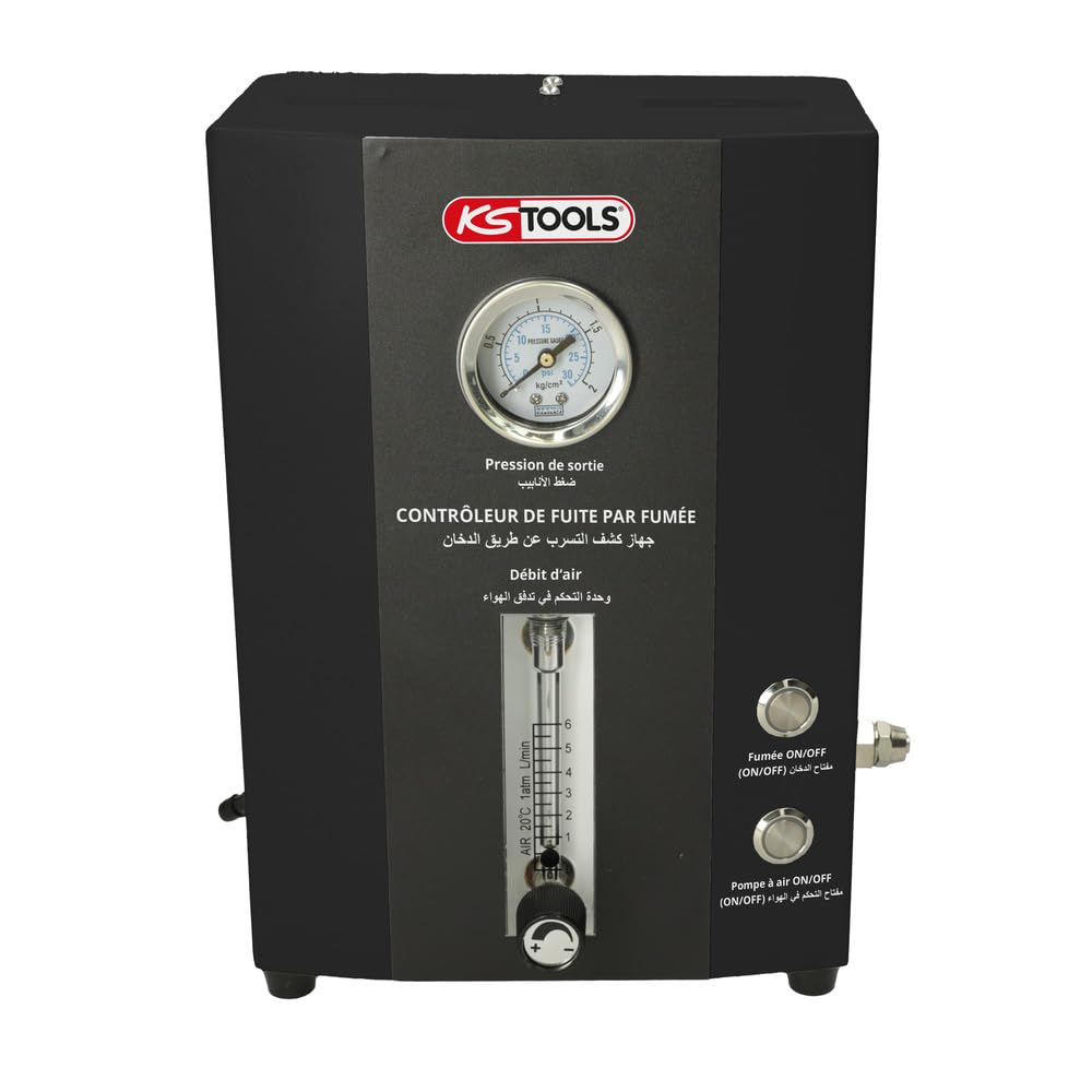 KS TOOLS - 150.1000F - Contrôleur de Fuite par fumée 12 V - pour Tous Types et Tailles de Circuits et conduites - Outillage mécanique Automobile pour Le contrôle d'étanchéïté