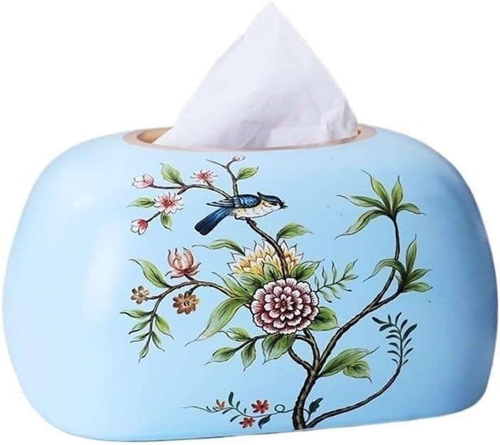 Porte-serviettes vintage en céramique décoration murale oiseaux