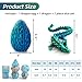 DND Dice Set (7 Pieces) and 3D Printed Dragon Egg,Fidget Toys,Surprise Dragon Egg and Polyhedral Dice Set with Gift Box,Playing Game with Dragon Eggs for RPG DND MTG