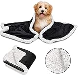 Kritter Planet Manta de forro polar para perros, lavable, suave, esponjosa, de Sherpa, para perros grandes, medianos y pequeños, cachorros, gatos, 114 x 76 cm
