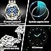 OUPINKE Mens Automatic Watches Diamond Skeleton Self Winding Luxury Dress Wrist Watch Sapphire Crystal Tungsten Steel