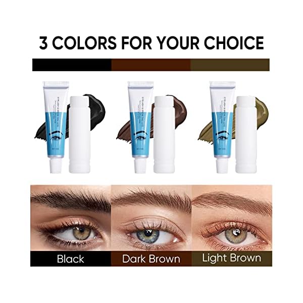 Black Eyebrow Tint, Instant Natural Eyebrow Tinting Kit for 6 Weeks