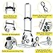260 LB Stair Climbing Cart, Aluminum Trolley Dolly for Stairs, Folding Hand Truck Dolly, Grocery Shopping Cart with Mute Wheels, Telescoping Handle and Rubber Wheels for Moving, Shopping