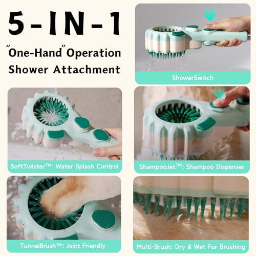 Forlina-Multi-Functional-Dog-Shower-Attachment-One-Handed-Operation-Dog-Shampoo-Brush-With-Low-Joint-Stress-Easy-To-Install-Dog-Bath-Brush-With-Soap-Dispenser-Large - Cucciolini Doodles   Forlina-Multi-Functional-Dog-Shower-Attachment-One-Handed-Operation-Dog-Shampoo-Brush-With-Low-Joint-Stress-Easy-To-Install-Dog-Bath-Brush-With-Soap-Dispenser-Large