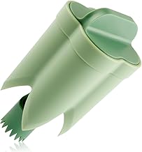 Quick Core Pepper Corer 2-in-1 Fruit and Pepper Cutter Tool Efficient Seed Removal Kitchen Tool for Home Cooking Meal Prep (Green)