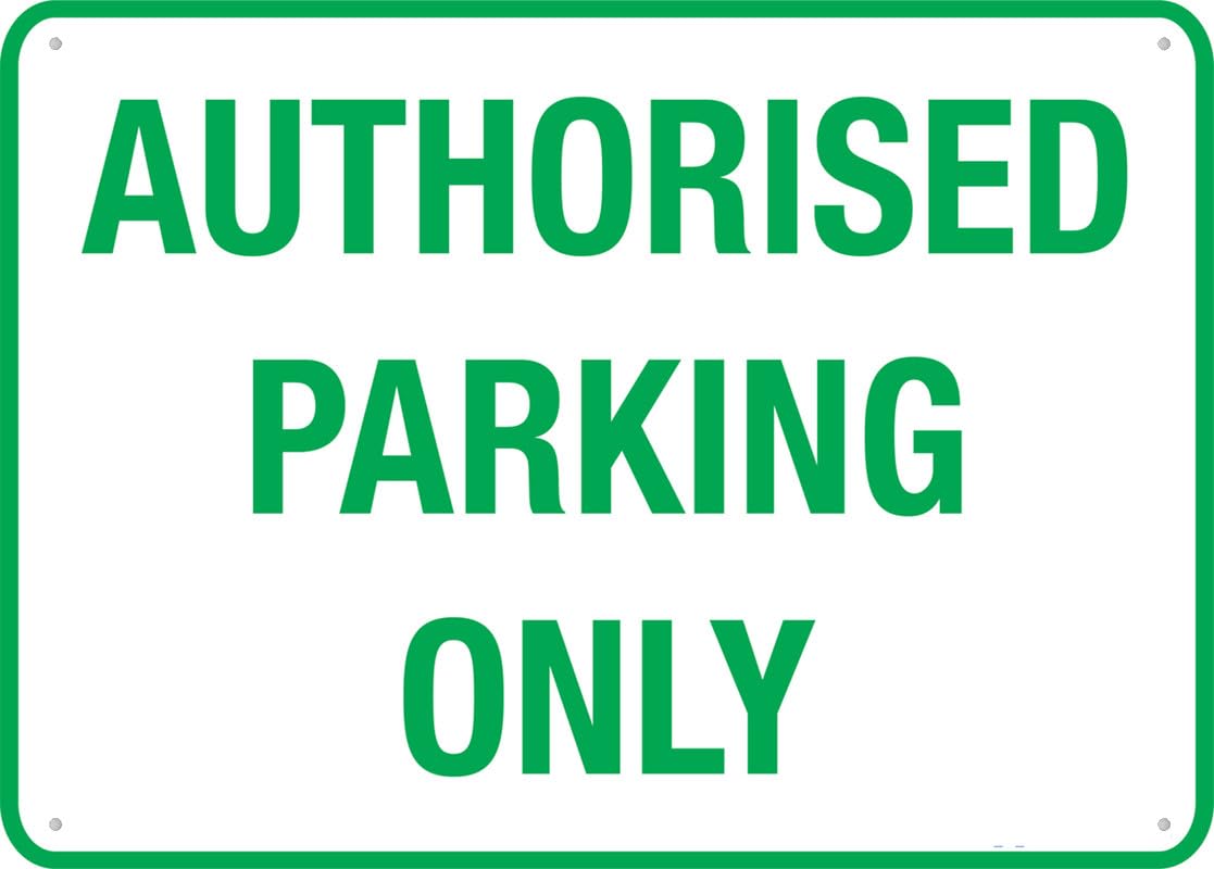 Authorized Parking Only (Green) Aluminum Metal Sign 12"x8" Pre-Drilled Holes For Easy Mounting Indoor/Outdoor Use - Fence/Door/Gate