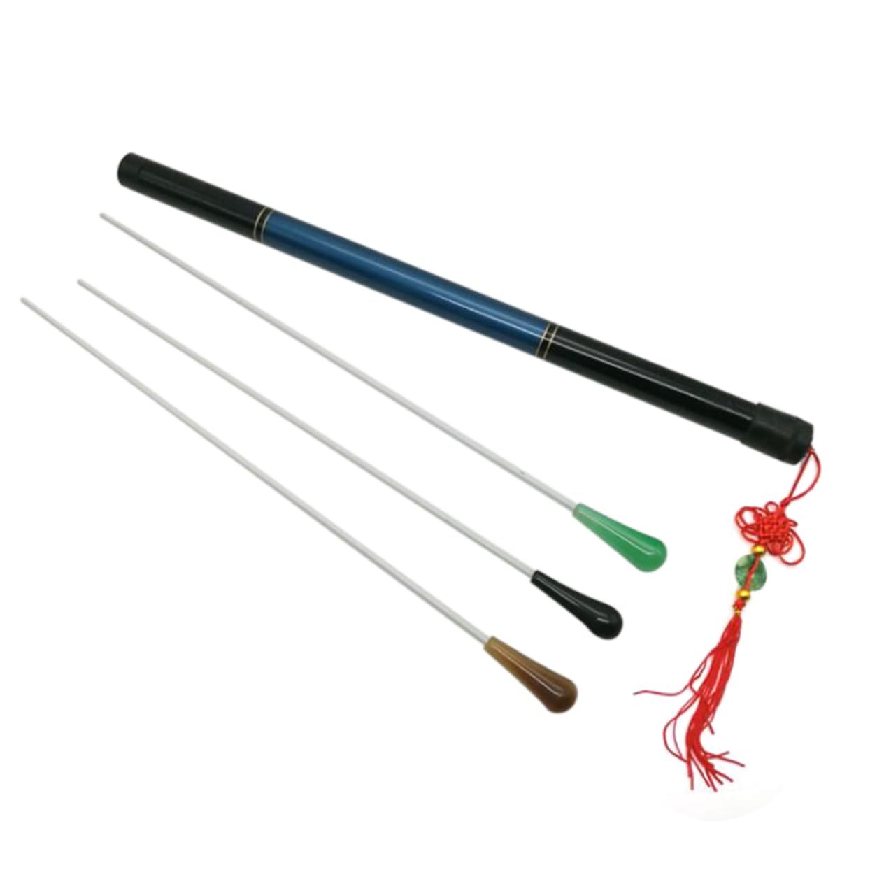 Abaodam 3pièces Chef Orchestre Professionnel Avec Agate Imitation Verte Accessoire Musical Pour Direction Orchestre Et