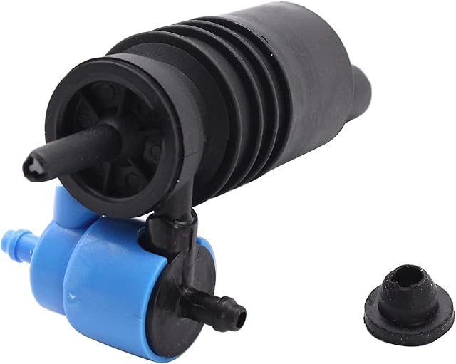 1 PC SHLPDFM Black Colour Windscreen Washer Pump Front Twin Outlet Windscreen Washer Pump 1K6955651 95562817201 2108691021 Fits for Vw Golf Mk4 Mk5 Polo Mk4 Caddy Mk3