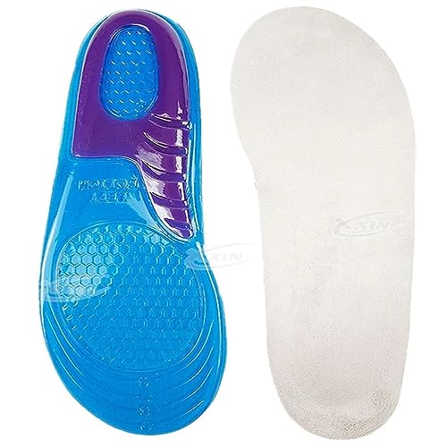 Palmilha gel, Palmilha de silicone, Palmilha Ortopedica com sola macia e absorvente de choque (36-41