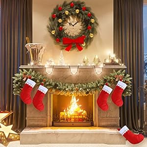 CCINEE 12pcs Red Felt Christmas Stockings 15" Party Favors Stockings for Xmas Decoration CCINEE 12pcs Red Felt Christmas Stockings 15 Party Favors Stockings for Xmas Decoration
