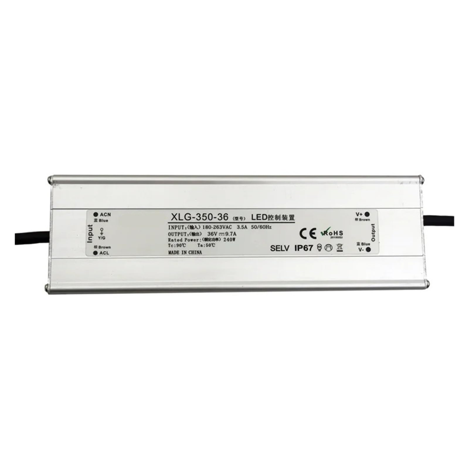BRODEFUP 35W 60W 75W 100W 120W 150W 200W 250W 350W 400W Waterproof Switching Power Supply Constant voltage and current(180-263VAC,45V)